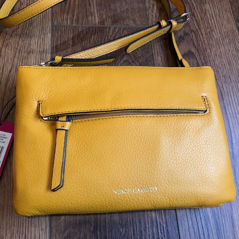SOLD Vince Camuto Leather Crossbody Bag Canary